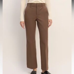 Everlane the bi-stretch flare pant in cocoa